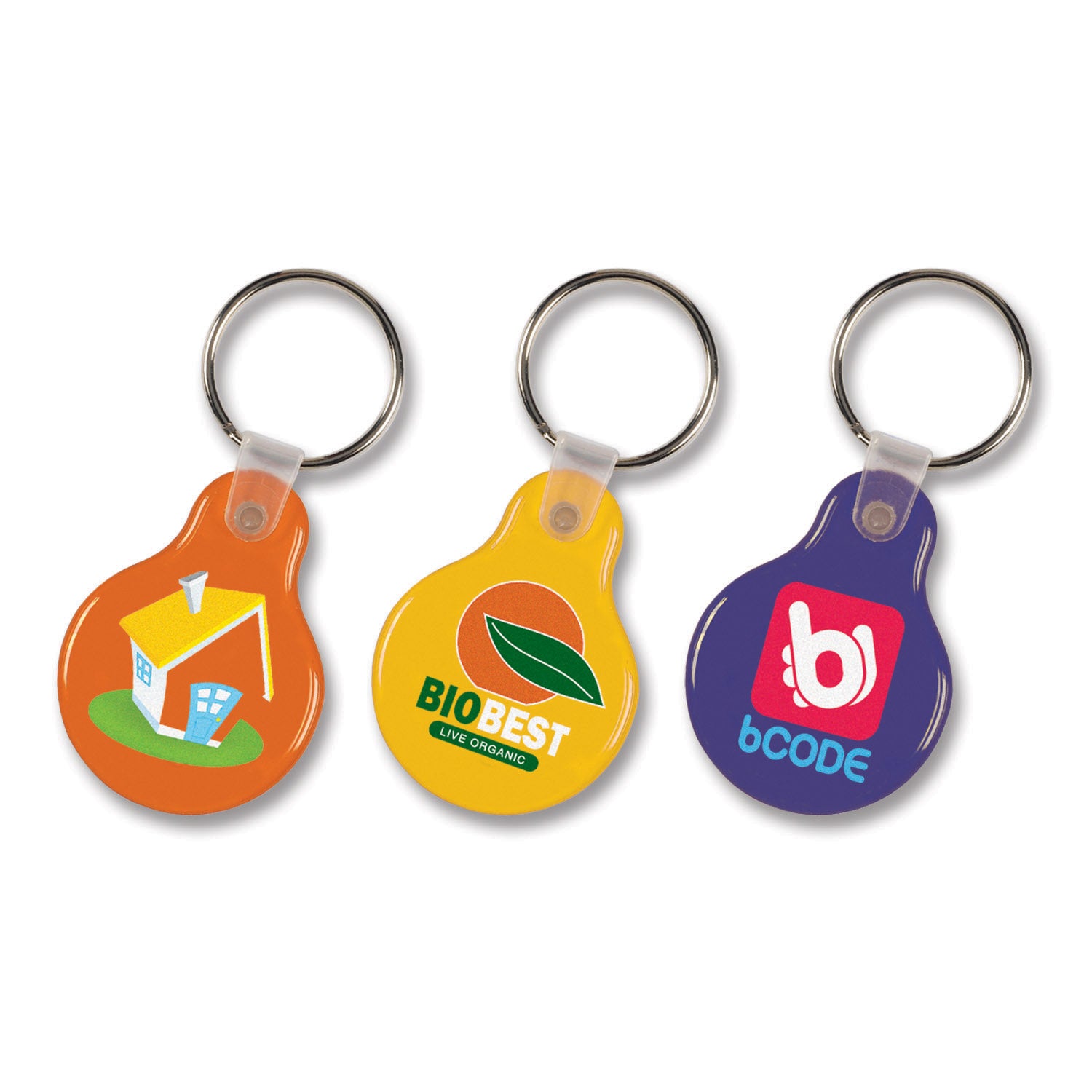 RP104337 Flexi Resin Key Ring - Round