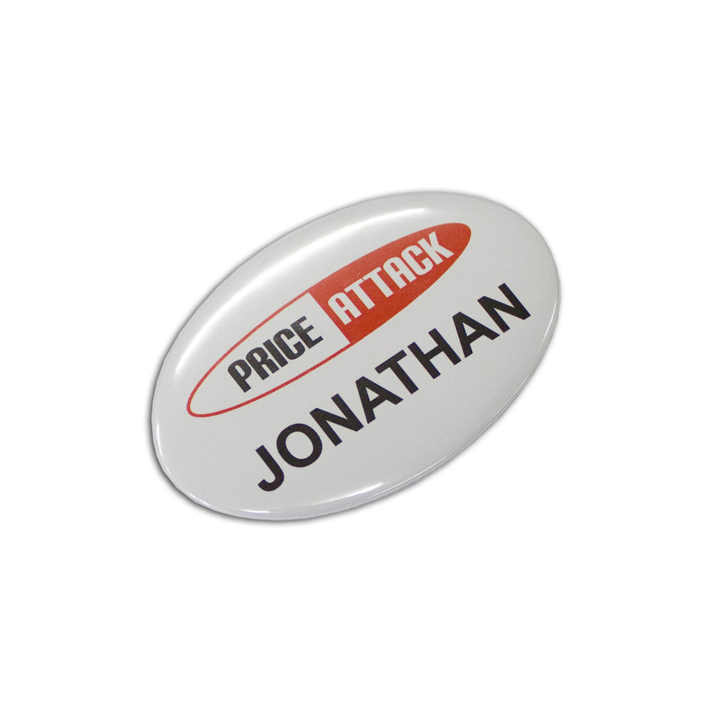 JC104784 Button Badge Oval - 65 x 45mm