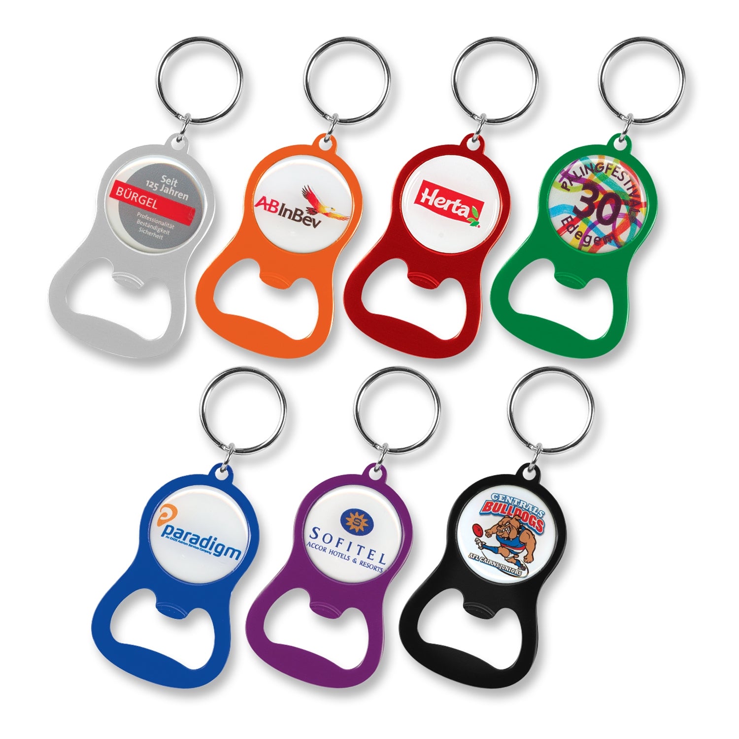 JC107106 Chevron Bottle Opener Key Ring