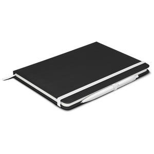 JC110091 Omega Black Notebook with Pen