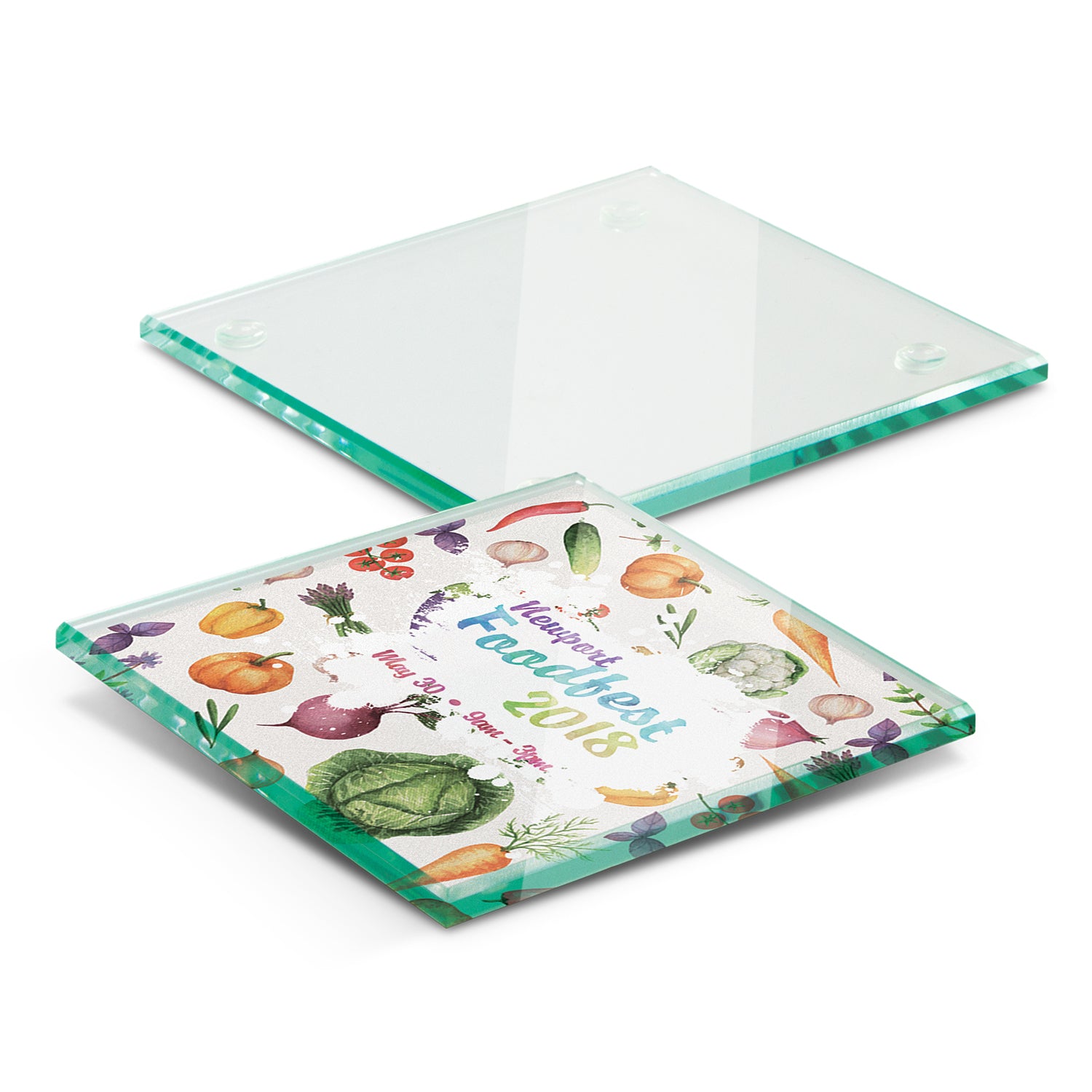 JC110864 Single Glass Coaster - Full Colour