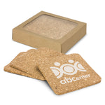 JC113034 Oakridge Cork Coaster Square Set of 4