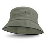 JC115493 Bondi Bucket Hat - Black Sandwich Trim