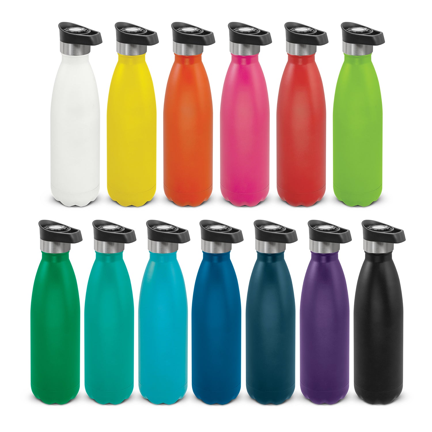 JC116525 Mirage Powder Coated Vacuum Bottle - Push Button Lid