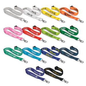 JC116611 Soft Touch Logo Lanyard