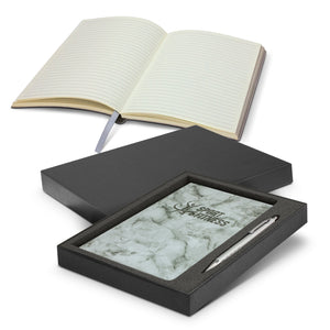 JC116692 Marble Notebook and Pen Gift Set