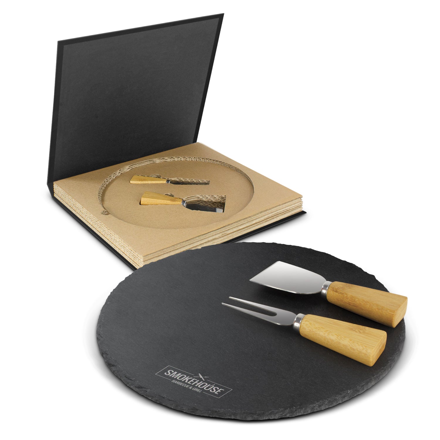 JC116729 Ashford Slate Cheese Board Set