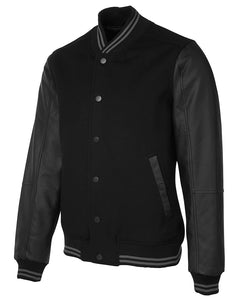 JC3BLJ ART LEATHER BASEBALL JACKET