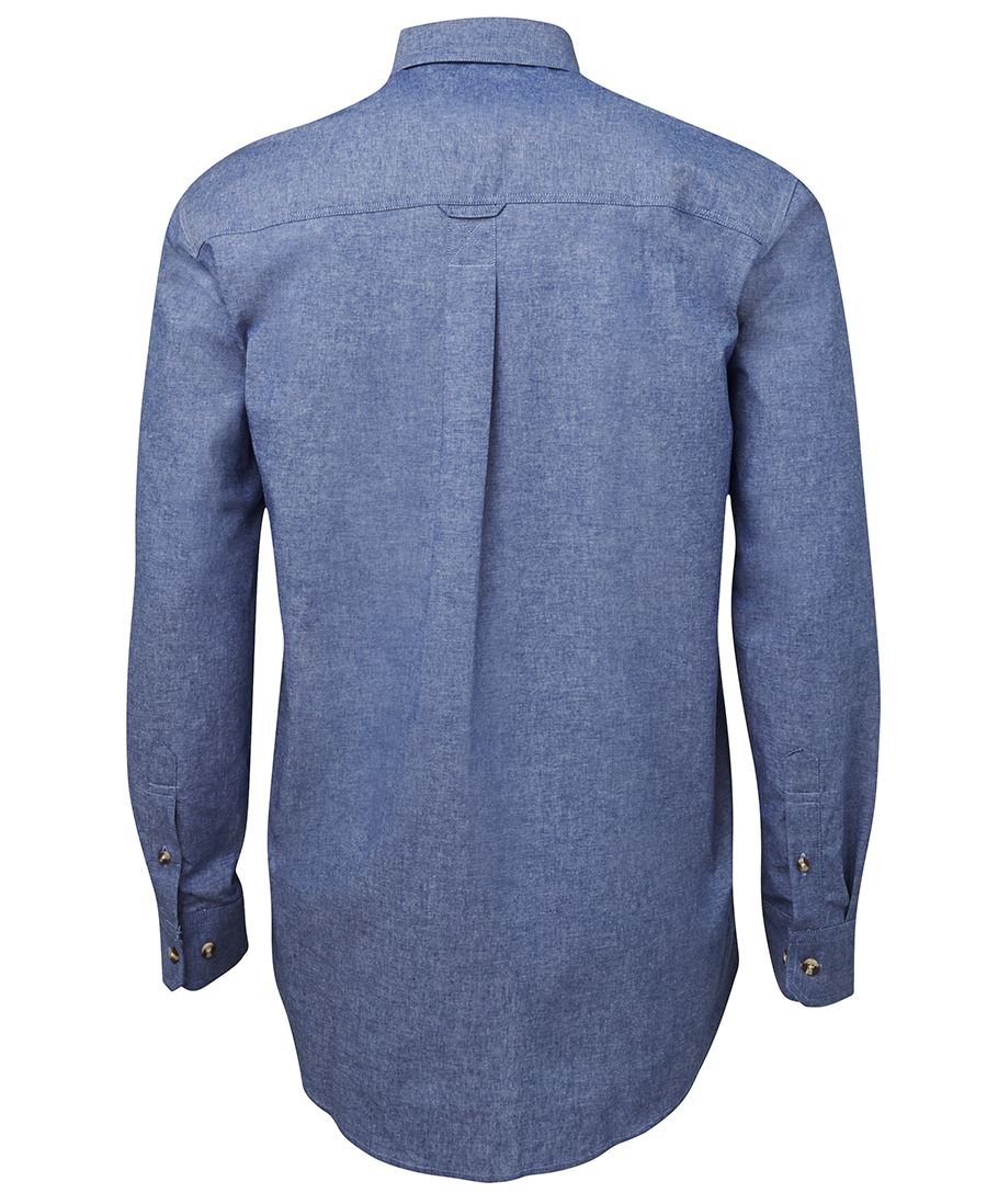 JC4CUL L/S COTTON CHAMBRAY SHIRT BLUE STITCH