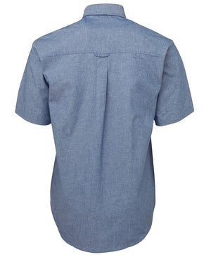 JC4CUS S/S COTTON CHAMBRAY SHIRT BLUE STITCH