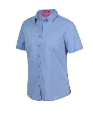 JC4FC1S LADIES CLASSIC S/S FINE CHAMBRAY SHIRT