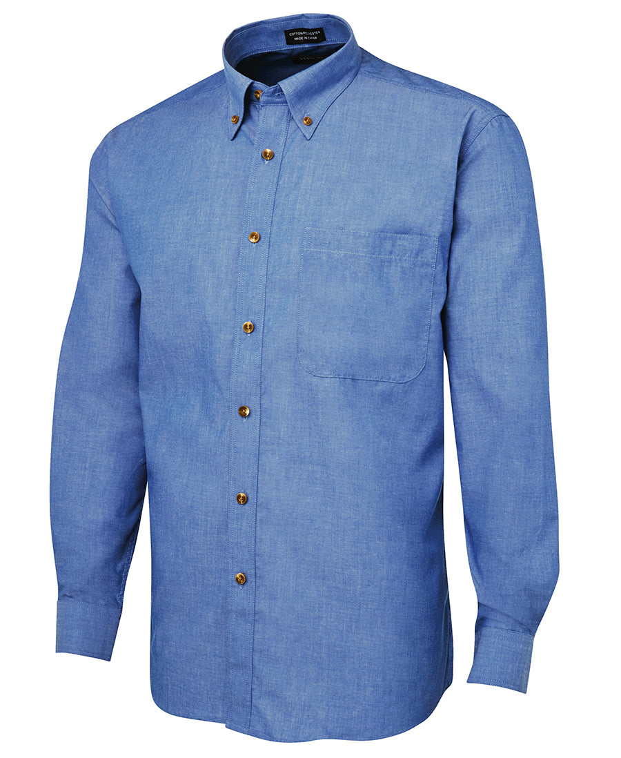 JC4IC  L/S INDIGO CHAMBRAY SHIRT