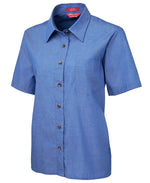 JC4LICS LADIES ORIGINAL S/S INDIGO CHAMBRAY SHIRT