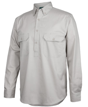 JC4LLC C OF C LONGREACH L/S CLOSE FRONT SHIRT