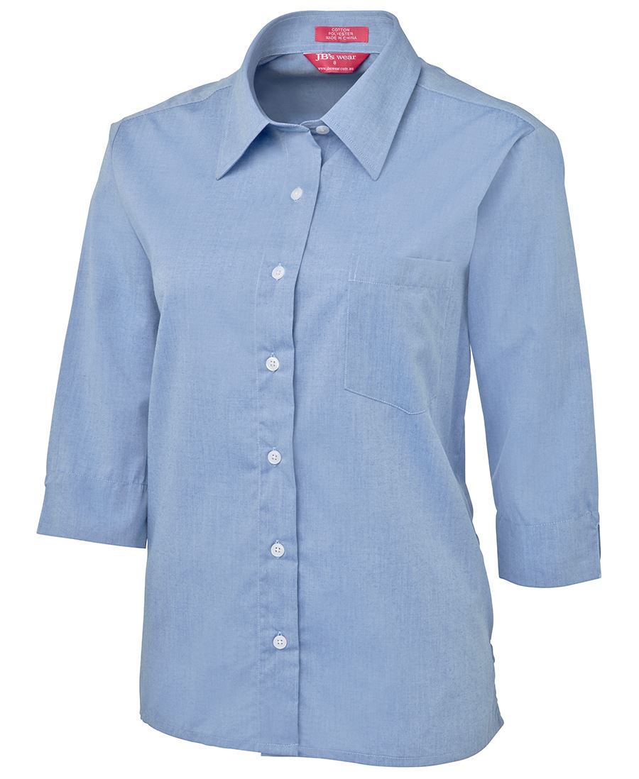 JC4LSLT LADIES ORIGINAL 3/4 FINE CHAMBRAY SHIRT