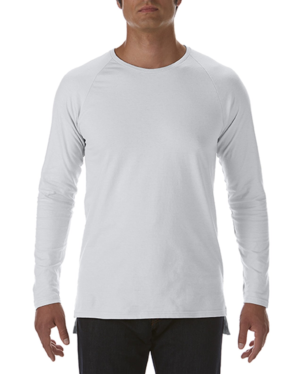 JC5628 Adult Lightweight Long & Lean Long Sleeve Raglan Tee