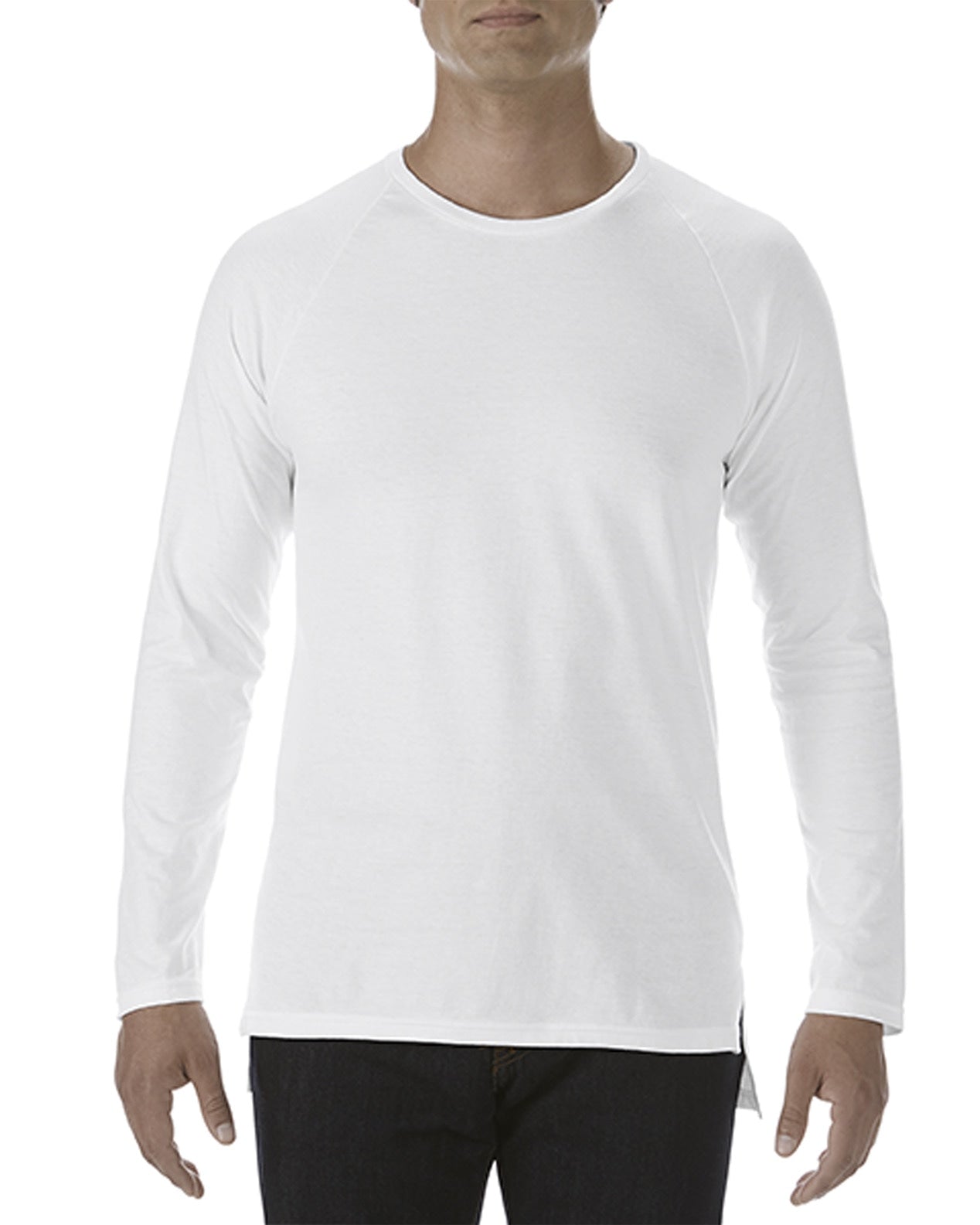 JC5628 Adult Lightweight Long & Lean Long Sleeve Raglan Tee