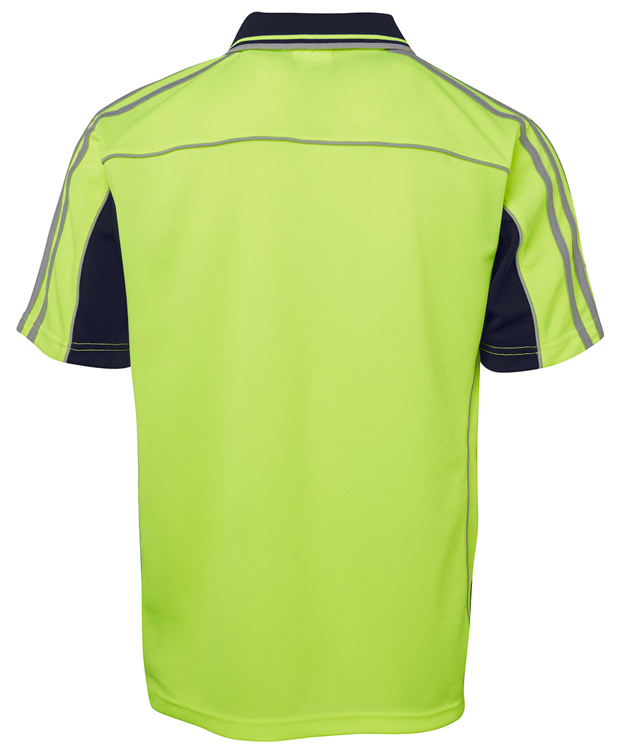 JC6AT4S HI VIS S/S ARM TAPE POLO