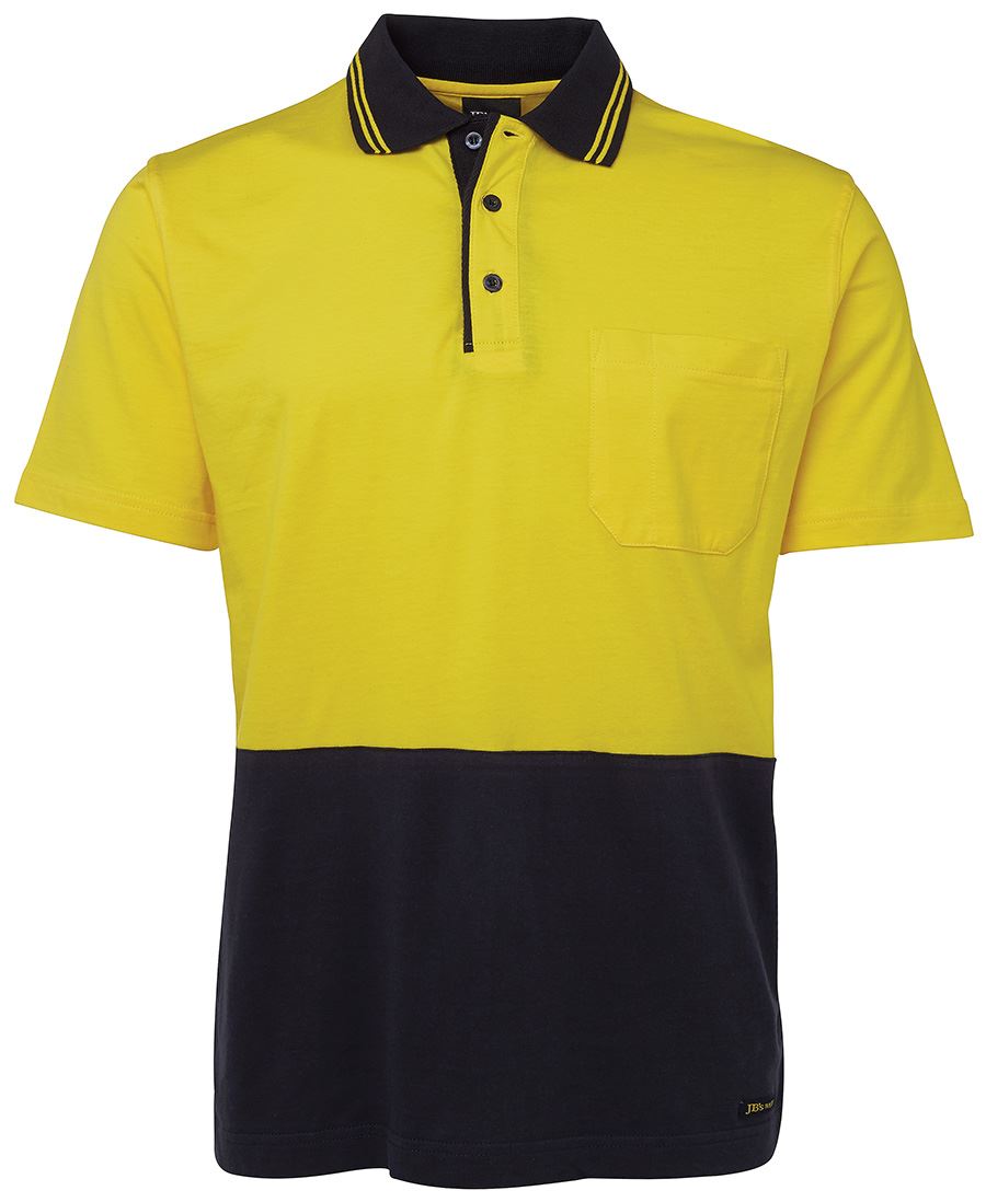 JC6CPHV HI VIS S/S COTTON POLO