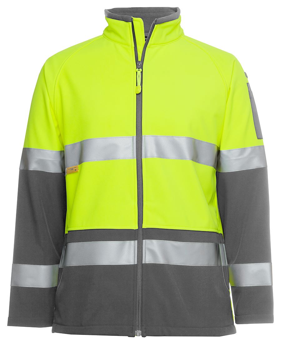 JC6D4LJ HI VIS (D+N) SOFTSHELL JACKET