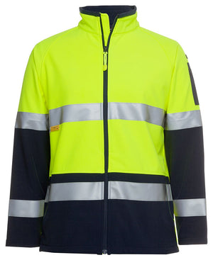 JC6D4LJ HI VIS (D+N) SOFTSHELL JACKET