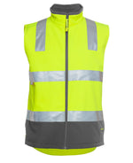 JC6D4LK HI VIS (D+N) SOFTSHELL VEST