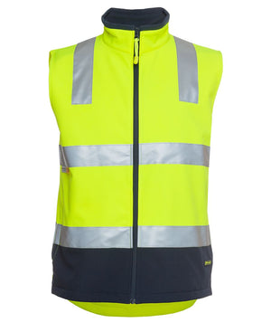 JC6D4LK HI VIS (D+N) SOFTSHELL VEST