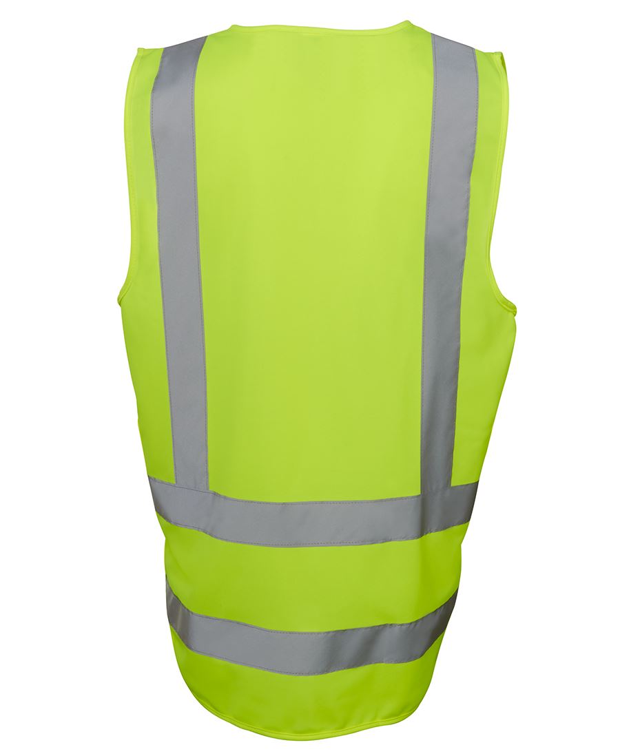 JC6DNDV HI VIS ZIP DROP TAIL H PATTERN (D+N) VEST