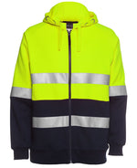 JC6DNH HI VIS (D+N) FULL ZIP FLEECY HOODIE