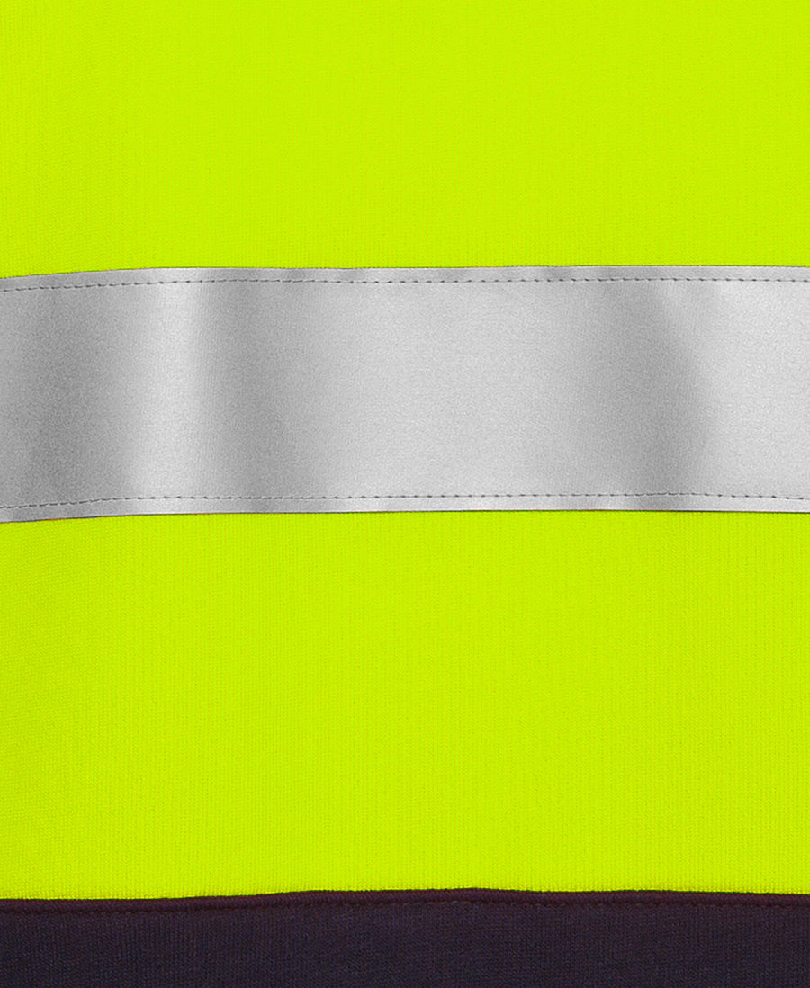 JC6DNH HI VIS (D+N) FULL ZIP FLEECY HOODIE