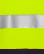 JC6DNH HI VIS (D+N) FULL ZIP FLEECY HOODIE