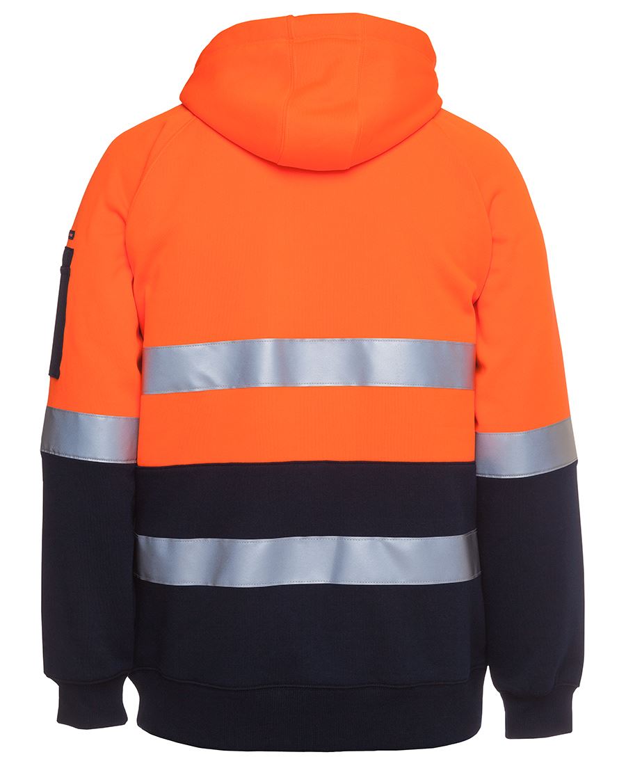 JC6DNH HI VIS (D+N) FULL ZIP FLEECY HOODIE