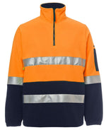 JC6DNPF HI VIS (D+N) 1/2 ZIP POLAR FLEECE