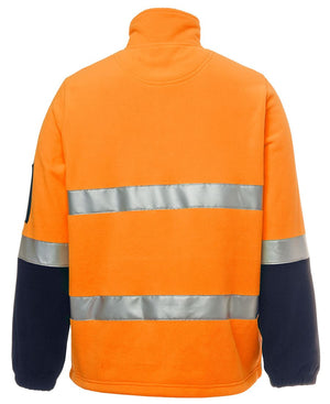 JC6DNPF HI VIS (D+N) 1/2 ZIP POLAR FLEECE