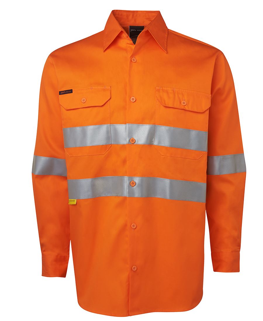 JC6DNWL HI VIS L/S (D+N) 150G WORK SHIRT