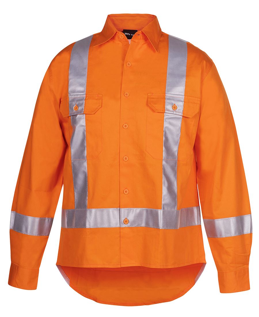 JC6DTLS HI VIS (D+N) L/S 150G TTMC-W TAPE SHIRT