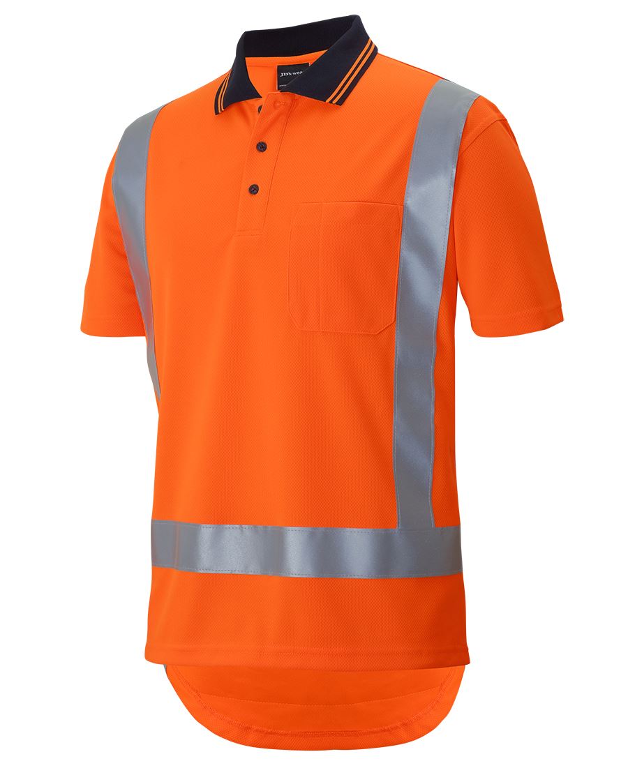 JC6DTSP HI VIS (D+N) S/S NON CUFF TTMC-W TRADITIONAL POLO