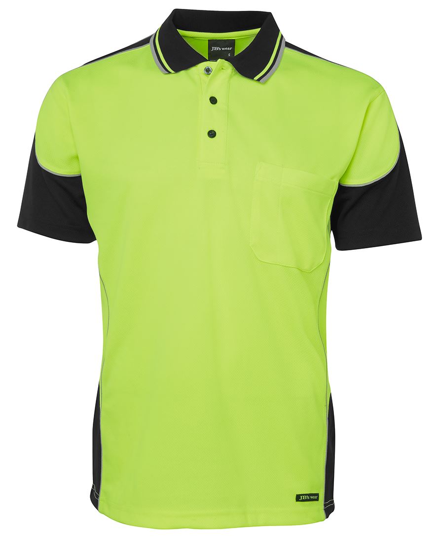 JC6HCP4 HI VIS CONTRAST PIPING POLO