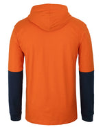 JC6HCTL HI VIS L/S COTTON TEE WITH HOOD