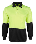 JC6HJNL HI VIS L/S JACQUARD POLO