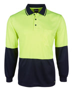 JC6HJNL HI VIS L/S JACQUARD POLO