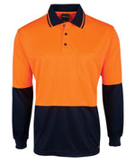 JC6HJNL HI VIS L/S JACQUARD POLO