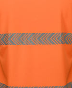 JC6HLST HI VIS L/S SEGMENTED TAPE POLO