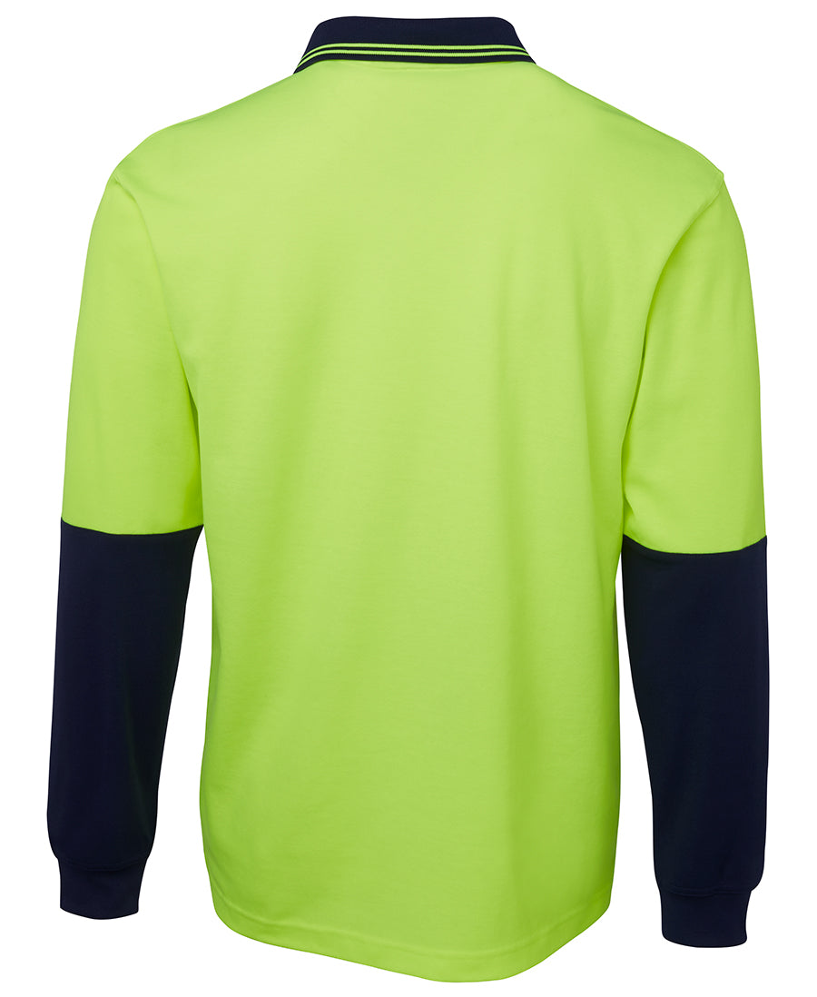 JC6HPL HI VIS L/S COTTON BACK POLO