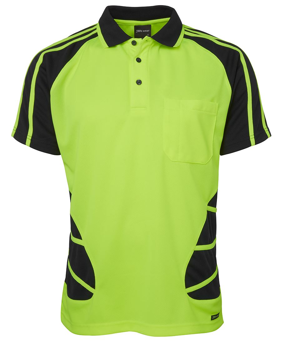 JC6HSP HI VIS S/S SPIDER POLO