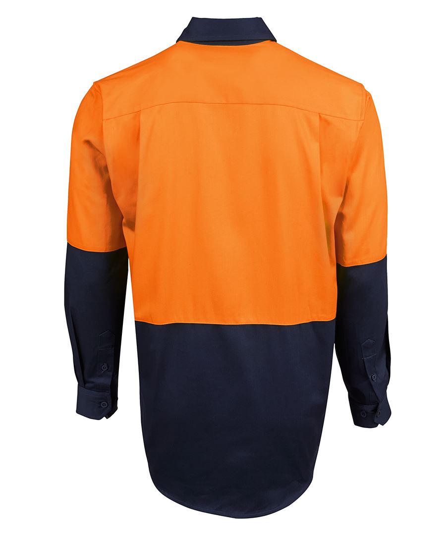 JC6HVCF HI VIS L/S 190G CLOSE FRONT SHIRT