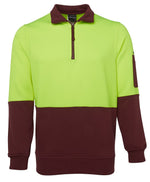 JC6HVFH HI VIS 1/2 ZIP FLEECY SWEAT