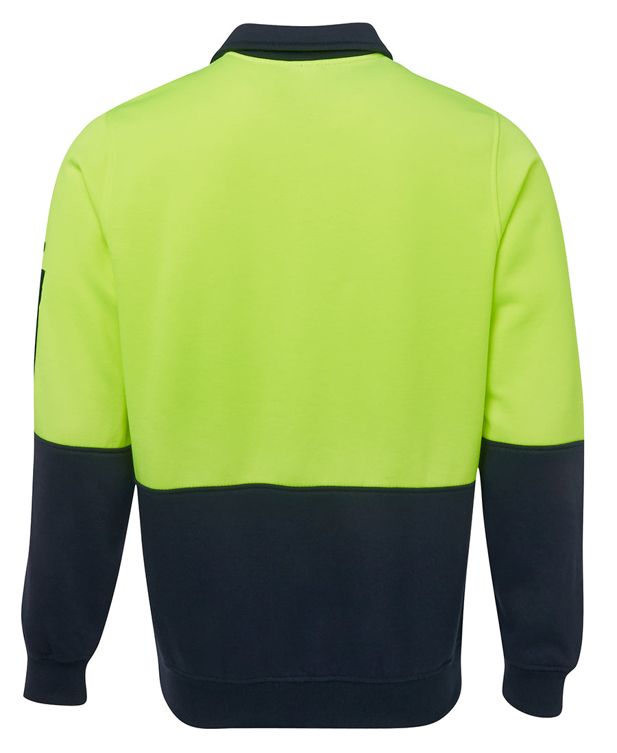 JC6HVFH HI VIS 1/2 ZIP FLEECY SWEAT