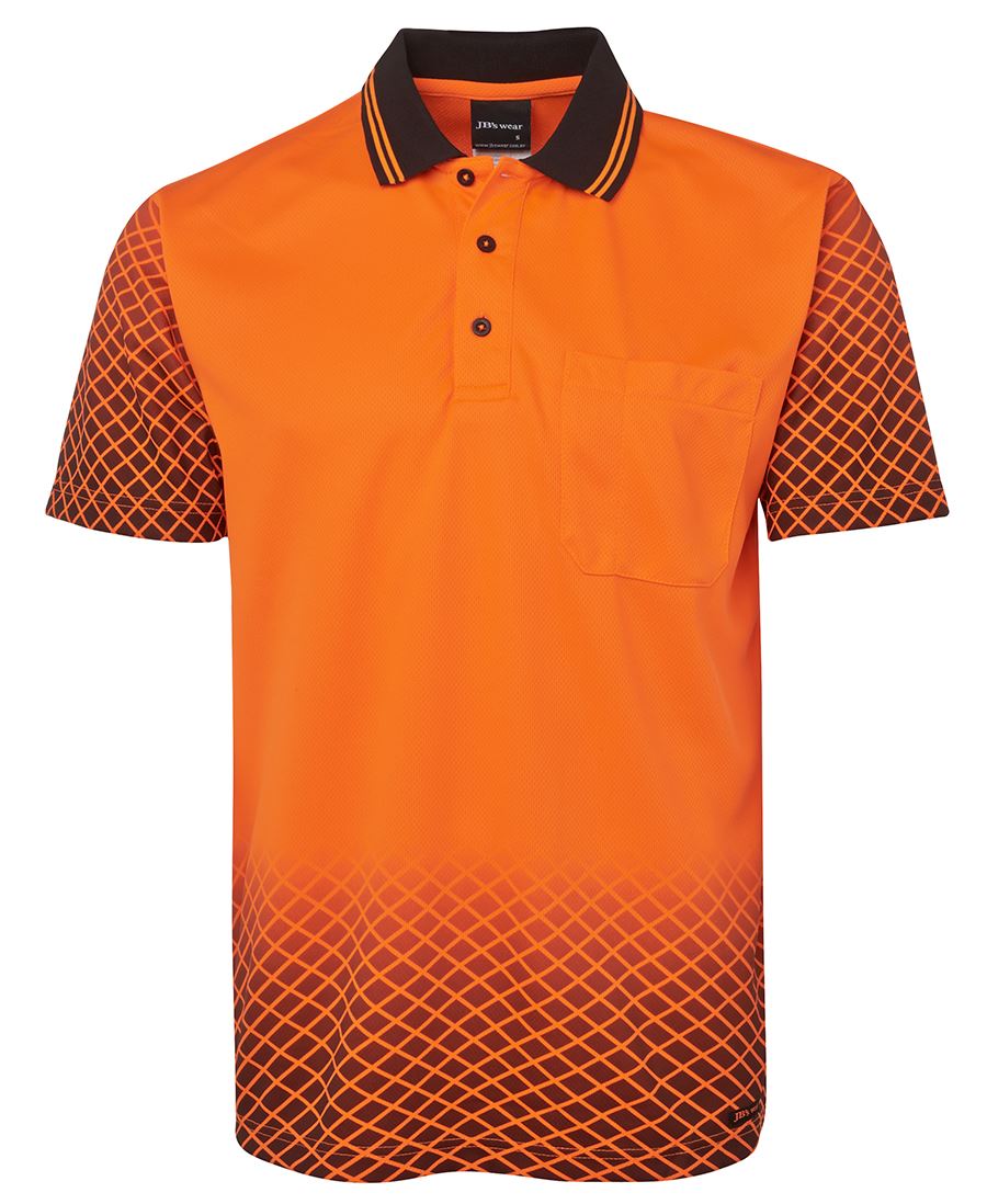 JC6HVNS HI VIS NET SUB POLO