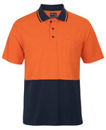 JC6HVQS HI VIS S/S COTTON PIQUE TRAD POLO